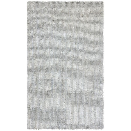 Safavieh 5 x 8 ft. Natural Fiber Contemporary Rectangle Hand Woven Rug - Gray NF730F-5